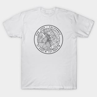 San Jose Map T-Shirt